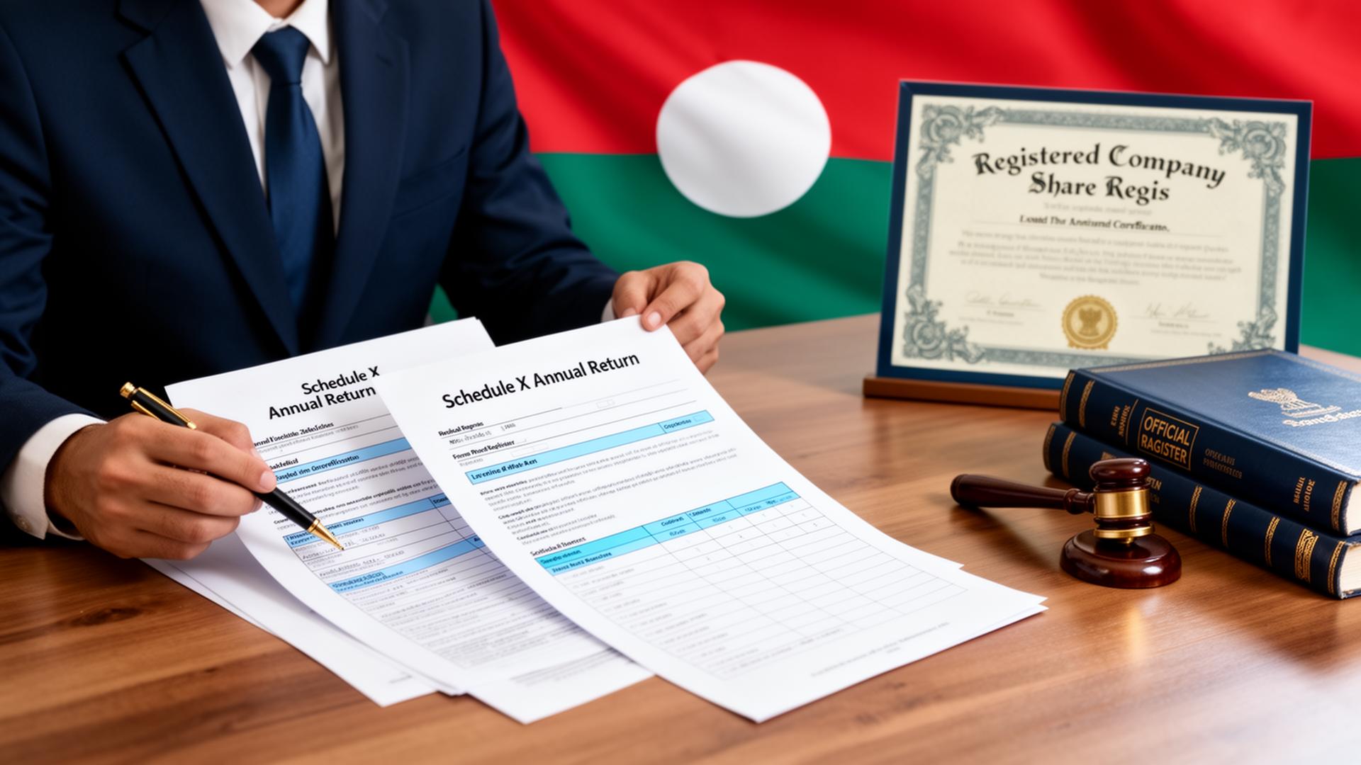 RJSC Filing Requirements in Bangladesh — Annual Return, Schedule X ...